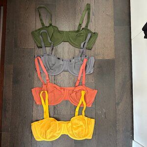 4 CUUP The Balconette Mesh Bras Size 36D